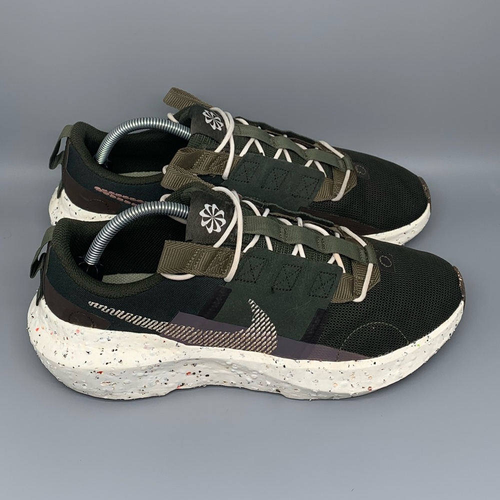 Nike Crater Impact Sequoia Green Running Shoes Men's‎ Sz 10